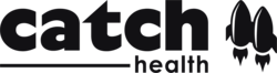 Catch Health Logo with Rocketship icon